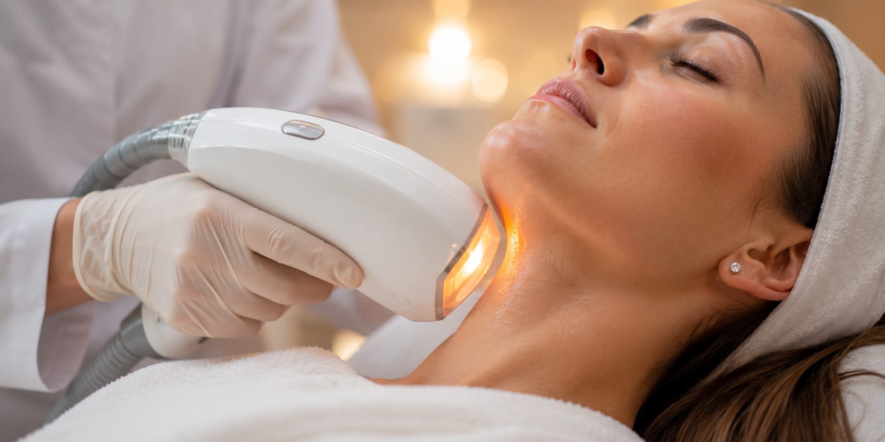 Endolift ile çene altı bölgesinde ameliyatsız lazer uygulaması